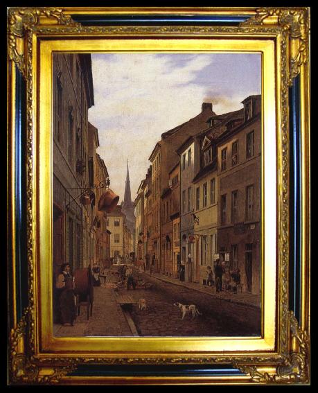 framed  Eduard Gaertner Parochialstrabe, Ta015-2